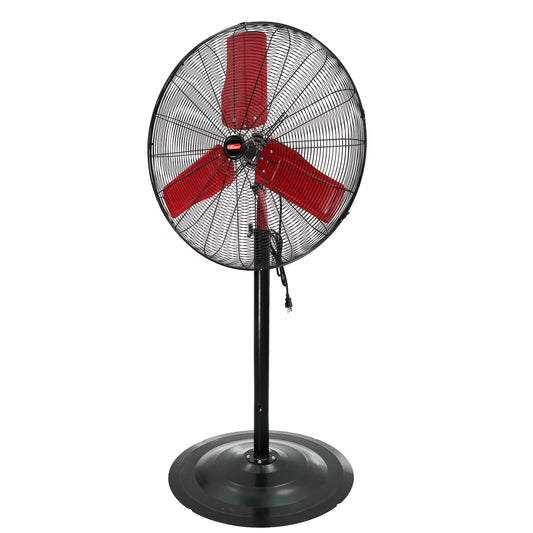 Hyper Tough New 30 inch Commercial & Industrial High Velocity Red and Black Stand Fan