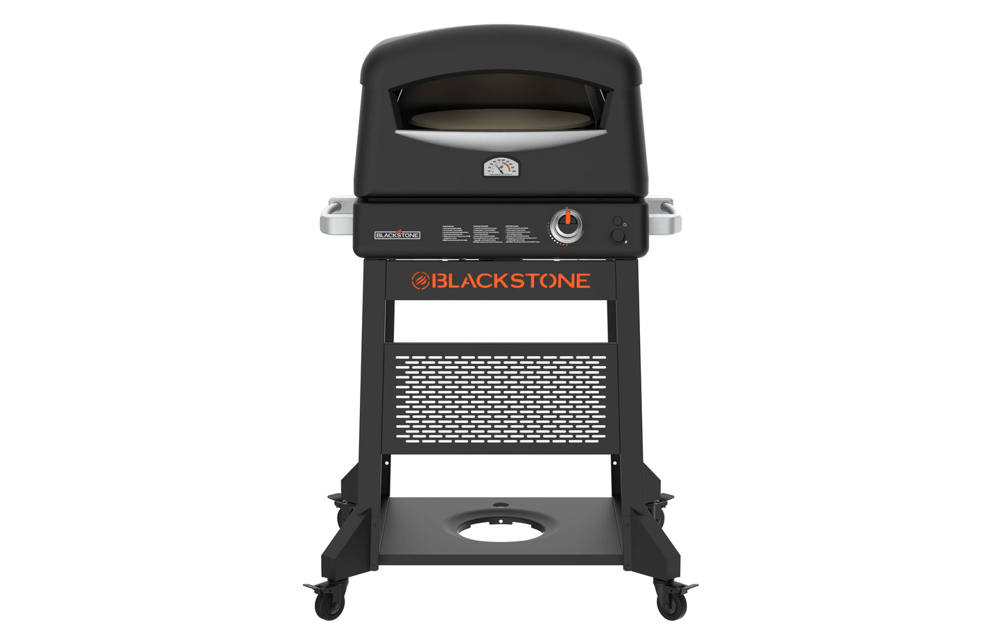 Blackstone Propane Pizza Oven with 16" Rotating Cordierite Stone and Mobile Stand