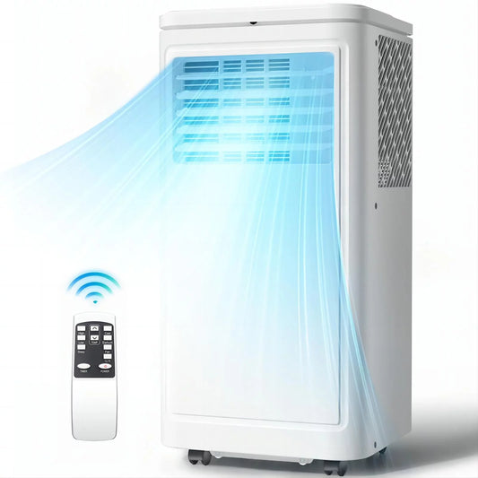 Kndko Portable Air Conditioner, 10000BTU(ASHRAE) Cools 300Sq.ft with Remote,Dehumidifier&Fan
